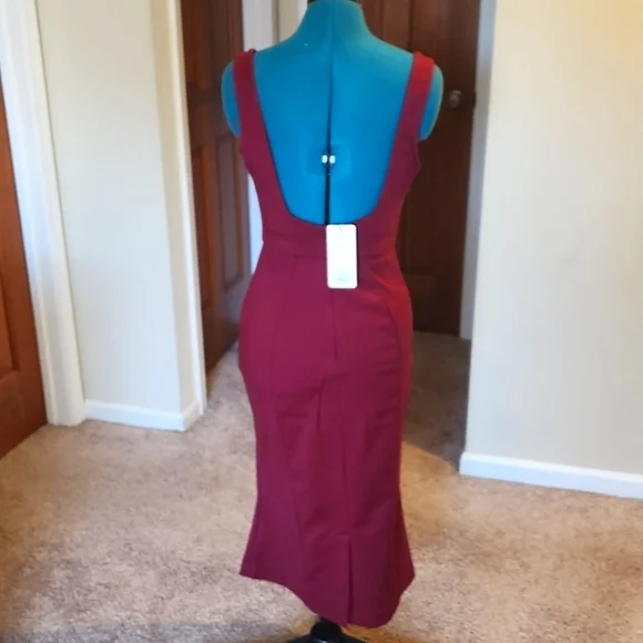 HOUSE OF CB Hama wine dress,  Medium - Picture 4 of 7